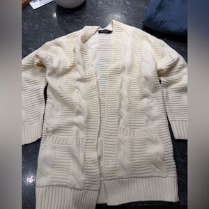 Cozy Cream Cable Knit Cardigan